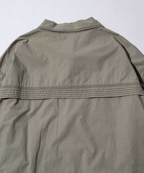 CASPER JOHN(キャスパージョン)の「Washer cotton stitch shirts/ワッシャーコットンステッチシャツ(シャツ/ブラウス・メンズ・ネイビー/グレー・X-SMALL/MEDIUM/SMALL/LARGE)」の16枚目の写真