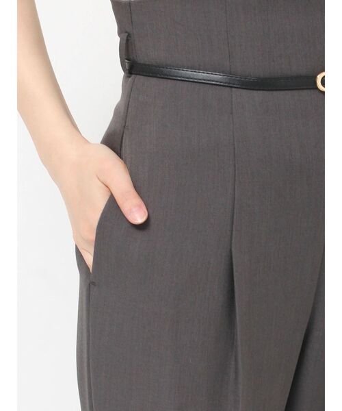 LAGUNAMOON(ラグナムーン)の「バイカラーベルトフレアパンツ(その他パンツ・レディース・ボルドー/チャコールグレー・SMALL/MEDIUM)」の4枚目の写真