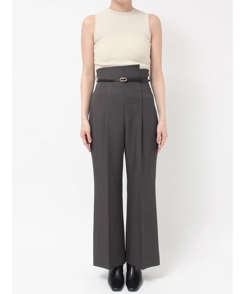 LAGUNAMOON(ラグナムーン)の「バイカラーベルトフレアパンツ(その他パンツ・レディース・ボルドー/チャコールグレー・SMALL/MEDIUM)」の7枚目の写真