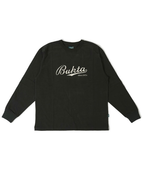 Bukta(バクタ)の「ヘビーウェイト BUKTA ロゴプリント 長袖Tシャツ(Tシャツ/カットソー・メンズ・チャコール/グリーン/オフホワイト/グレー・MEDIUM/LARGE/X-LARGE)」の3枚目の写真