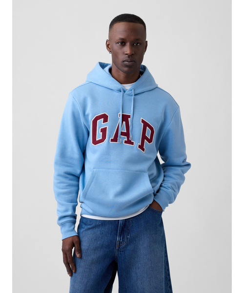 GAP(ギャップ)の「リラックスフィット GAPロゴパーカー(スウェット・メンズ・グリーン/ブルー/その他/オレンジ/カモフラージュ/ブラウン/グリーン系その他・XS/S/M/L/XL)」の4枚目の写真