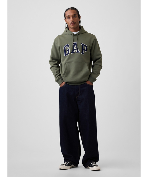 GAP(ギャップ)の「リラックスフィット GAPロゴパーカー(スウェット・メンズ・グリーン/ブルー/その他/オレンジ/カモフラージュ/ブラウン/グリーン系その他・XS/S/M/L/XL)」の10枚目の写真