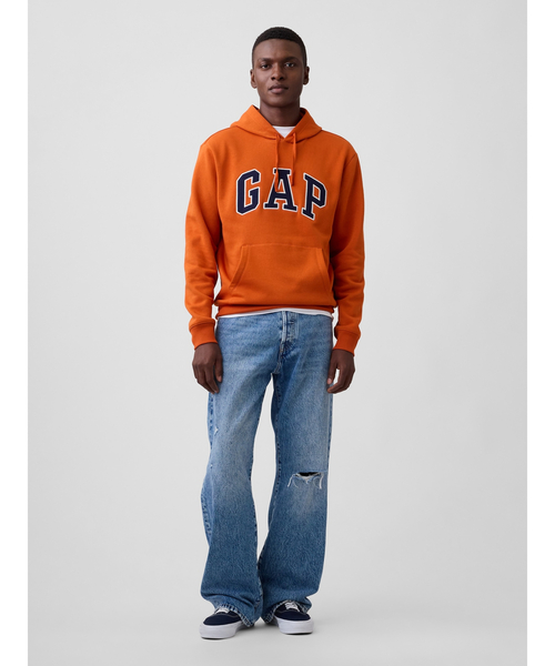 GAP(ギャップ)の「リラックスフィット GAPロゴパーカー(スウェット・メンズ・グリーン/ブルー/その他/オレンジ/カモフラージュ/ブラウン/グリーン系その他・XS/S/M/L/XL)」の18枚目の写真