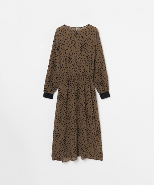 HELIOPOLE（エリオポール）の「DOT PRINT DRESS / ドット プリント ドレス（ワンピース・レディース・ブラック/オリーブ・38）」の5枚目の写真