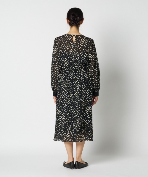 HELIOPOLE（エリオポール）の「DOT PRINT DRESS / ドット プリント ドレス（ワンピース・レディース・ブラック/オリーブ・38）」の14枚目の写真