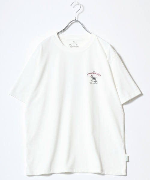 POWER TO THE PEOPLE(パワートゥーザピープル)の「2026SS POWER TO THE PEOPLE/パワートゥザピープル アニマルバックプリント 半袖Tシャツ レディース メンズ(Tシャツ/カットソー・レディース・ブラウン/ホワイト/ネイビー/ホワイト系その他・M/L/LL)」の5枚目の写真