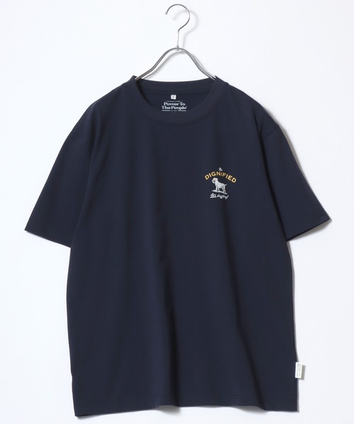 POWER TO THE PEOPLE(パワートゥーザピープル)の「2026SS POWER TO THE PEOPLE/パワートゥザピープル アニマルバックプリント 半袖Tシャツ レディース メンズ(Tシャツ/カットソー・レディース・ブラウン/ホワイト/ネイビー/ホワイト系その他・M/L/LL)」の7枚目の写真