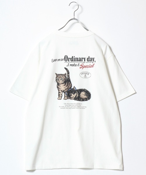 POWER TO THE PEOPLE(パワートゥーザピープル)の「2026SS POWER TO THE PEOPLE/パワートゥザピープル アニマルバックプリント 半袖Tシャツ レディース メンズ(Tシャツ/カットソー・レディース・ブラウン/ホワイト/ネイビー/ホワイト系その他・M/L/LL)」の10枚目の写真
