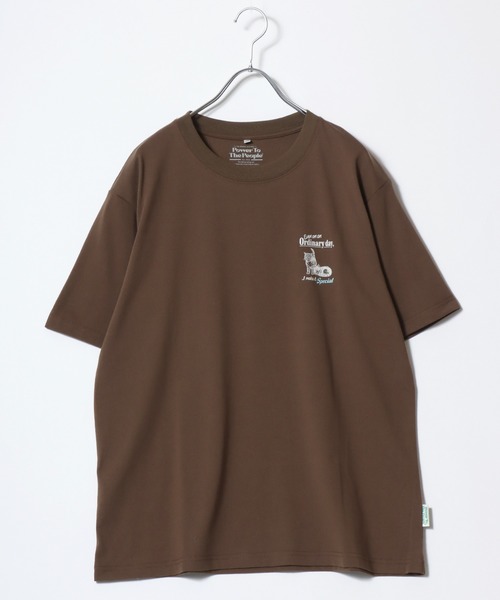 POWER TO THE PEOPLE(パワートゥーザピープル)の「2026SS POWER TO THE PEOPLE/パワートゥザピープル アニマルバックプリント 半袖Tシャツ レディース メンズ(Tシャツ/カットソー・レディース・ブラウン/ホワイト/ネイビー/ホワイト系その他・M/L/LL)」の11枚目の写真