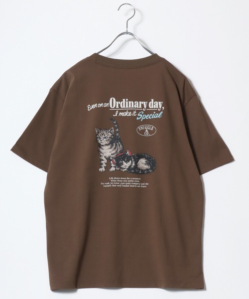 POWER TO THE PEOPLE(パワートゥーザピープル)の「2026SS POWER TO THE PEOPLE/パワートゥザピープル アニマルバックプリント 半袖Tシャツ レディース メンズ(Tシャツ/カットソー・レディース・ブラウン/ホワイト/ネイビー/ホワイト系その他・M/L/LL)」の12枚目の写真