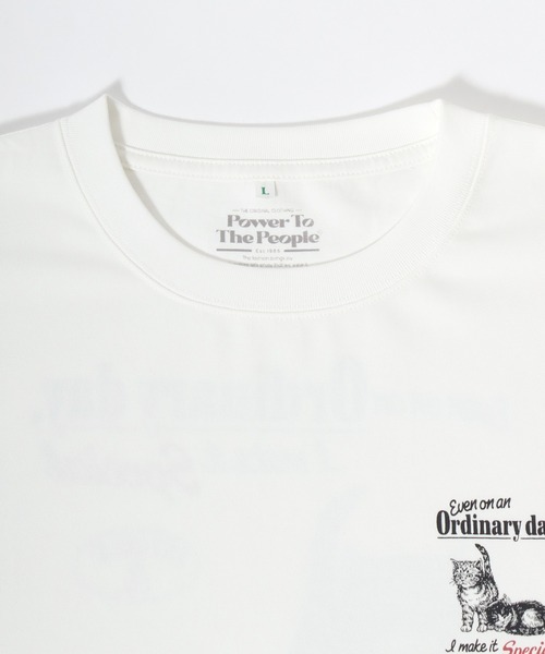 POWER TO THE PEOPLE(パワートゥーザピープル)の「2026SS POWER TO THE PEOPLE/パワートゥザピープル アニマルバックプリント 半袖Tシャツ レディース メンズ(Tシャツ/カットソー・レディース・ブラウン/ホワイト/ネイビー/ホワイト系その他・M/L/LL)」の13枚目の写真