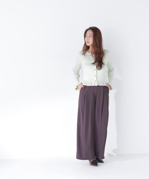 NATURAL BEAUTY BASIC(ナチュラルビューティーベーシック)の「ボリュームフレアワイドパンツ(その他パンツ・レディース・ブラウン/ベージュ系その他・P/S/MEDIUM)」の5枚目の写真