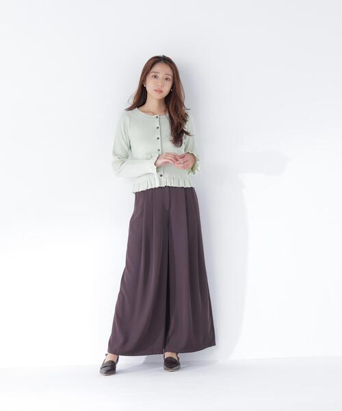 NATURAL BEAUTY BASIC(ナチュラルビューティーベーシック)の「ボリュームフレアワイドパンツ(その他パンツ・レディース・ブラウン/ベージュ系その他・P/S/MEDIUM)」の8枚目の写真