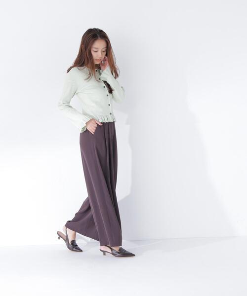 NATURAL BEAUTY BASIC(ナチュラルビューティーベーシック)の「ボリュームフレアワイドパンツ(その他パンツ・レディース・ブラウン/ベージュ系その他・P/S/MEDIUM)」の9枚目の写真