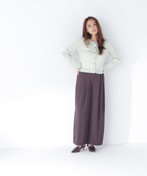 NATURAL BEAUTY BASIC(ナチュラルビューティーベーシック)の「ボリュームフレアワイドパンツ(その他パンツ・レディース・ブラウン/ベージュ系その他・P/S/MEDIUM)」の11枚目の写真