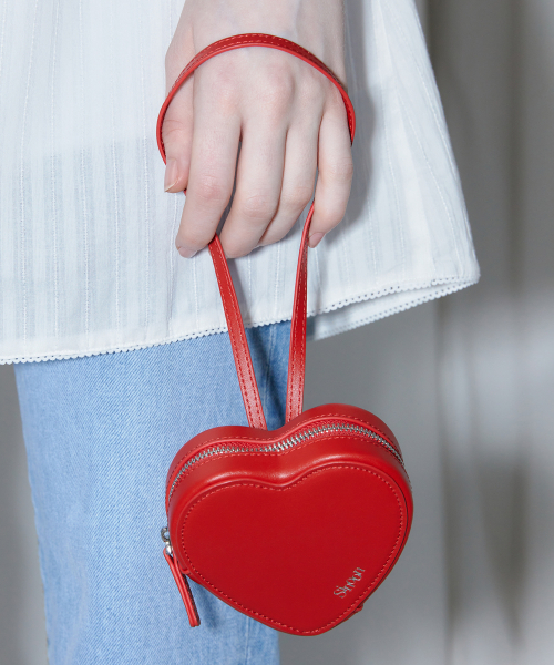 SINOON（シヌーン）の「Heart Handbag (Red)（ショルダーバッグ・レディース・その他・FREE）」の2枚目の写真
