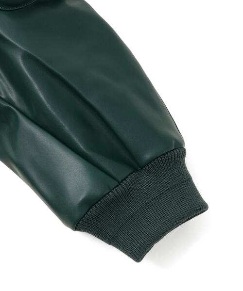 DANKE SCHON（ダンケシェーン）の「DankeSchon/ダンケシェーン/FAUXLEATHER OVERSIZED MA-1（MA-1・レディース・モスグリーン/ブラック・M/L）」の11枚目の写真