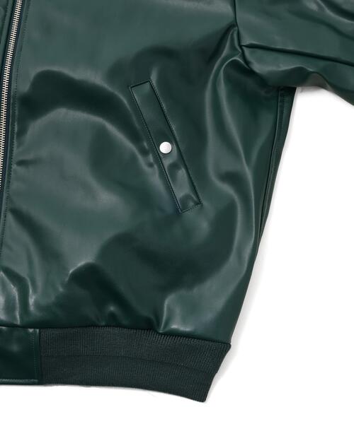 DANKE SCHON（ダンケシェーン）の「DankeSchon/ダンケシェーン/FAUXLEATHER OVERSIZED MA-1（MA-1・レディース・モスグリーン/ブラック・M/L）」の12枚目の写真