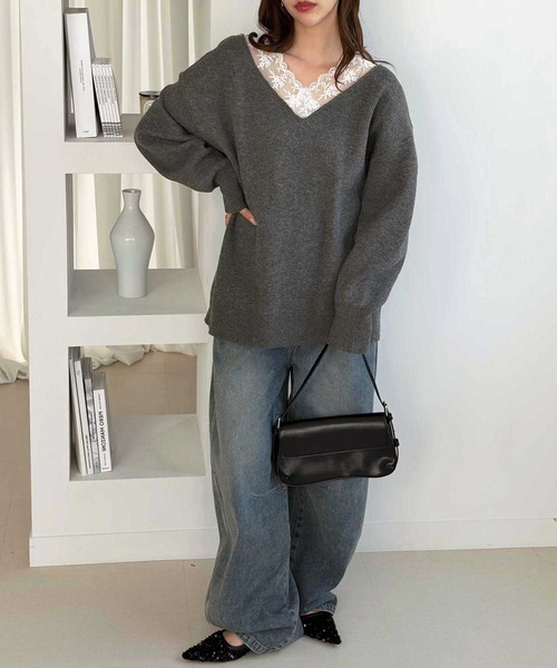 muet.（ミュエ）の「スーパールーズカーブワイドパンツ【デニム/ツイル】（デニムパンツ・レディース・ブラック/ブルー/ブラウン・LARGE/MEDIUM）」の22枚目の写真