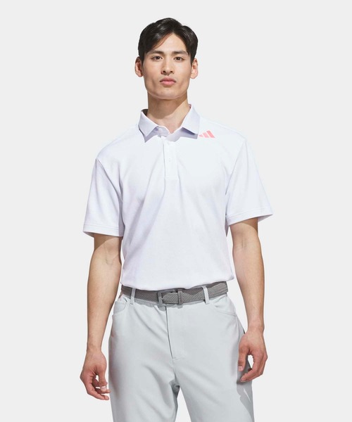 adidas(アディダス)の「コードカオス 半袖シャツ【adidas Golf/アディダスゴルフ】(ポロシャツ・メンズ・ホワイト・SMALL/MEDIUM/LARGE/X-LARGE/XX-LARGE)」の1枚目の写真