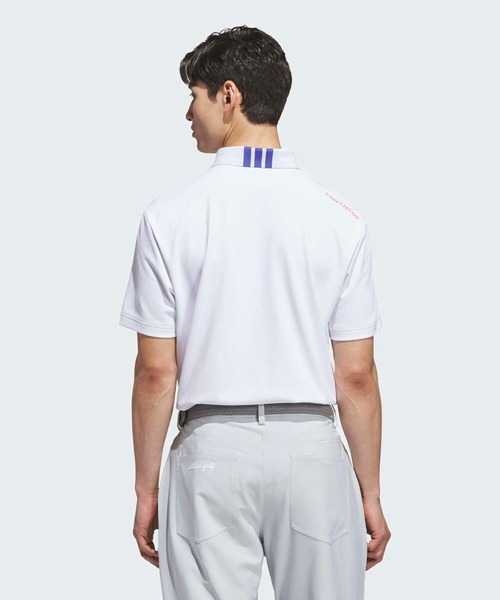 adidas(アディダス)の「コードカオス 半袖シャツ【adidas Golf/アディダスゴルフ】(ポロシャツ・メンズ・ホワイト・SMALL/MEDIUM/LARGE/X-LARGE/XX-LARGE)」の2枚目の写真