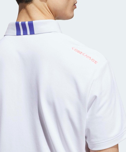 adidas(アディダス)の「コードカオス 半袖シャツ【adidas Golf/アディダスゴルフ】(ポロシャツ・メンズ・ホワイト・SMALL/MEDIUM/LARGE/X-LARGE/XX-LARGE)」の4枚目の写真