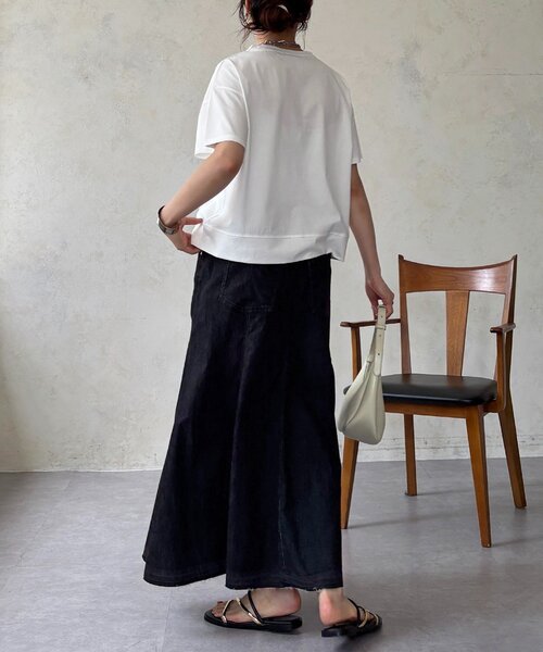 un dix cors(アンディコール)の「DENIMフレアスカート(スカート・レディース・ブラック/インディゴブルー・FREE)」の8枚目の写真