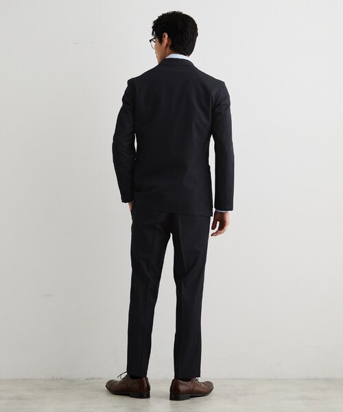 THE SHOP TK （ザ ショップ ティーケー ）の「【ストレッチ／洗濯機OK／セットアップ可】デニムライク スラックス（スーツパンツ・メンズ・ネイビー/ブラック・04/03/02/01）」の10枚目の写真
