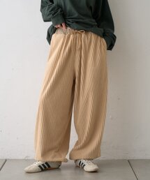 【WEB限定】ふわもこ太畝コーデュロイイージーパンツ