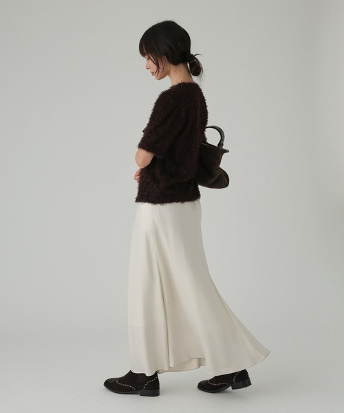 TEAK(ティーク)の「【TEAK】ブークレニットプルオーバー(ニット/セーター・レディース・ダークブラウン/アイボリー・フリー)」の20枚目の写真