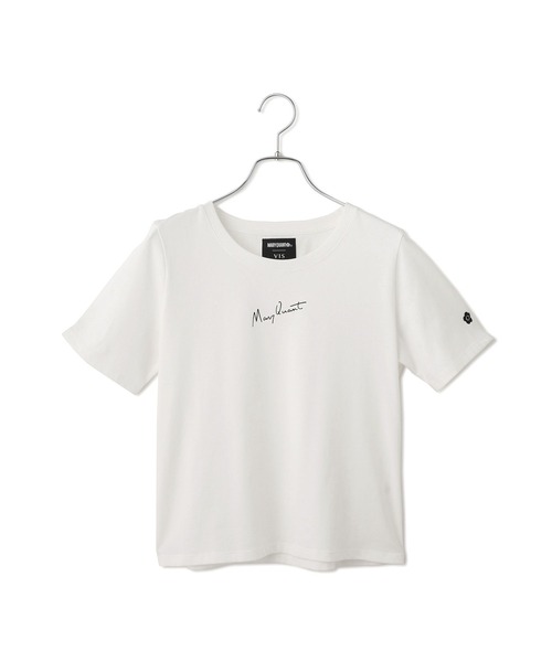 MARY QUANT（マリークワント）の「【MARY QUANT×VIS】コンパクトTシャツ（Tシャツ/カットソー・レディース・ブラック/オフホワイト/ワイン/ピンク・FREE）」の2枚目の写真