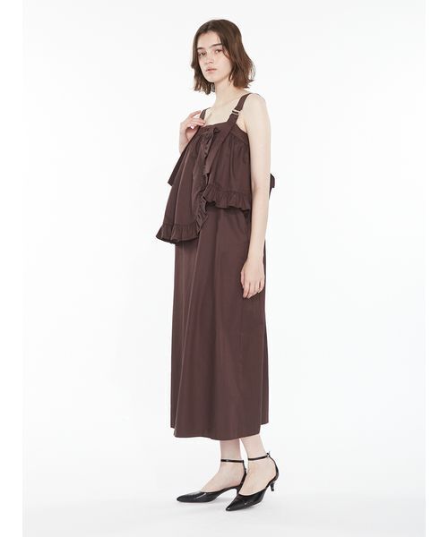 SORIN(ソリン )の「Apron Like Dress / エプロンライクドレス(ワンピース・レディース・カーキ/ブラック/ダークブラウン・36/38)」の12枚目の写真