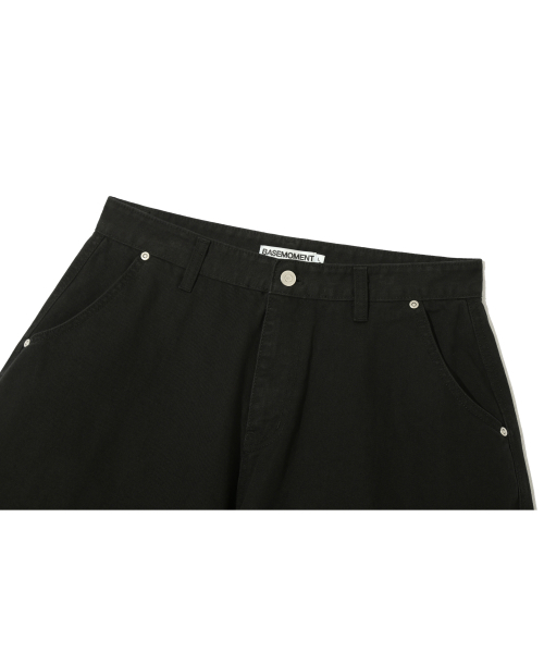 BASEMOMENT(ベースモーメント)の「シンチバックカーブドバミューダパンツブラック(その他パンツ・メンズ・その他・MEDIUM/X-LARGE/LARGE)」の4枚目の写真