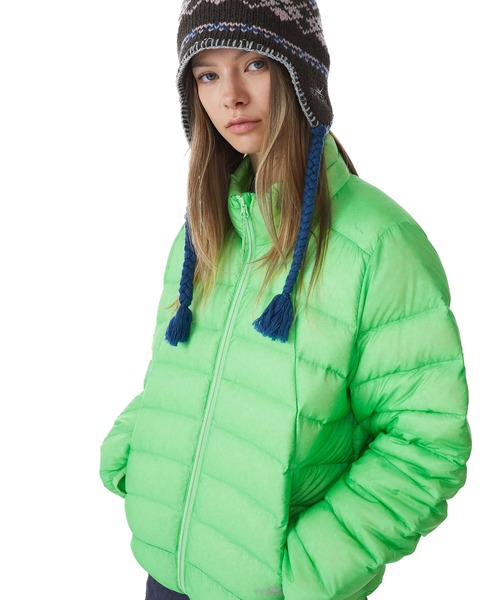 SUNLOVE(サンラブ)の「Fly Light Down Jacket(ダウンジャケット/コート・レディース・ブラウン/ライトイエロー/オリーブ/ライトグリーン/パープル・L/S/XL/M)」の4枚目の写真