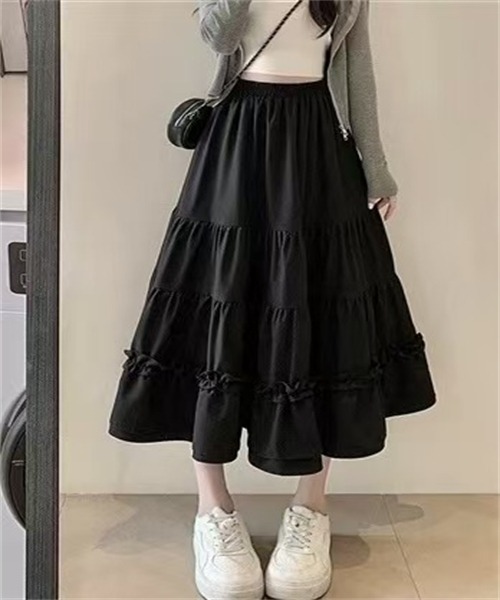 Dream garden(ドリームガーデン)の「フリルティアードスカート(スカート・レディース・ホワイト・L/M)」の19枚目の写真