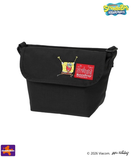 Manhattan Portage(マンハッタンポーテージ)の「NYLON MESSENGER BAG (XXS) BP W/DIV MGNT 500D CORDURA / SPONGE BOB(メッセンジャーバッグ・メンズ・ブラック・X-SMALL)」の1枚目の写真