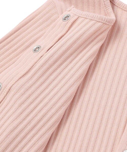 BeBe(ベベ)の「長袖リブカーディガン+天竺ボーダーロゴ半袖Tシャツ セット(90~150cm)(カーディガン/ボレロ・キッズ・ピンク/ブルー・120cm/90cm/110cm/150cm/100cm/140cm)」の22枚目の写真