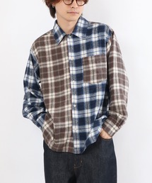 【10色展開】ネルチェックシャツ