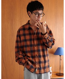 【10色展開】ネルチェックシャツ