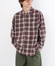 【10色展開】ネルチェックシャツ
