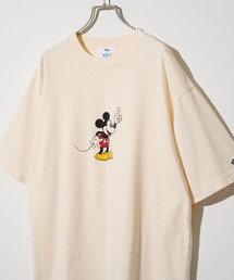 短丈orオーバーサイズ ！選べる2通りのシルエット！【DISCUS】DISCUS COLLABORATION コラボグラフィックプリント クルーネック半袖Tシャツ / ミッキーマウス スター・ウォーズ ザ・マペッツ ガーフィールド ビービス＆バットヘッド サウスパーク ビッグシルエット オーバーサイズ アメカジ 古着風 ヴィンテージテイスト MNY