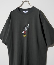 短丈orオーバーサイズ !選べる2通りのシルエット!【DISCUS】DISCUS COLLABORATION コラボグラフィックプリント クルーネック半袖Tシャツ / ミッキーマウス スター・ウォーズ ザ・マペッツ ガーフィールド ビービス&バットヘッド サウスパーク ビッグシルエット オーバーサイズ アメカジ 古着風 ヴィンテージテイスト MNY