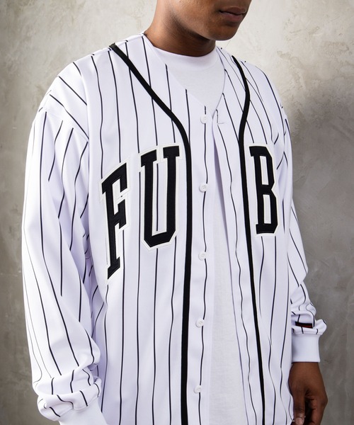 FUBU( フブ)の「FUBU フブ M’S BASEBALL SHIRTS/ベースボールシャツ(シャツ/ブラウス・メンズ・ブラック/ホワイト・XL/XXL/M/L)」の9枚目の写真