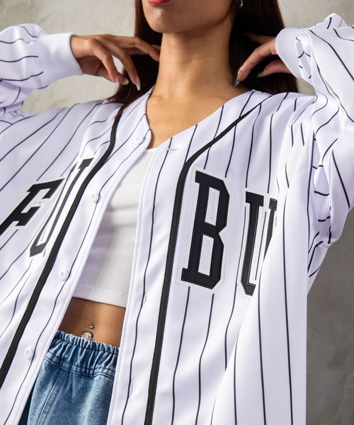 FUBU( フブ)の「FUBU フブ M’S BASEBALL SHIRTS/ベースボールシャツ(シャツ/ブラウス・メンズ・ブラック/ホワイト・XL/XXL/M/L)」の10枚目の写真