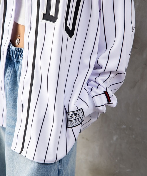 FUBU( フブ)の「FUBU フブ M’S BASEBALL SHIRTS/ベースボールシャツ(シャツ/ブラウス・メンズ・ブラック/ホワイト・XL/XXL/M/L)」の11枚目の写真