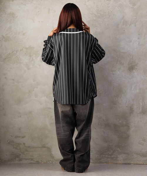 FUBU( フブ)の「FUBU フブ M’S BASEBALL SHIRTS/ベースボールシャツ(シャツ/ブラウス・メンズ・ブラック/ホワイト・XL/XXL/M/L)」の8枚目の写真