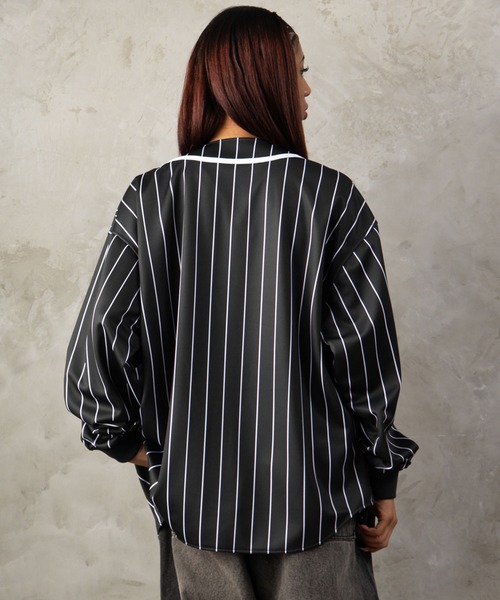 FUBU( フブ)の「FUBU フブ M’S BASEBALL SHIRTS/ベースボールシャツ(シャツ/ブラウス・メンズ・ブラック/ホワイト・XL/XXL/M/L)」の6枚目の写真