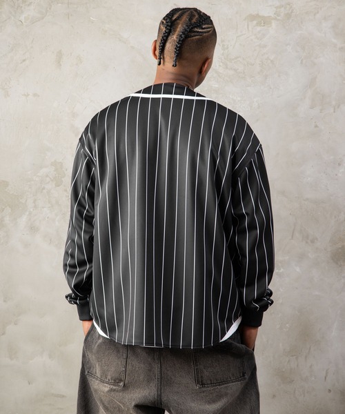 FUBU( フブ)の「FUBU フブ M’S BASEBALL SHIRTS/ベースボールシャツ(シャツ/ブラウス・メンズ・ブラック/ホワイト・XL/XXL/M/L)」の3枚目の写真