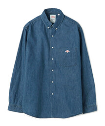 Men's Denim Dungaree Button-Down Shirt