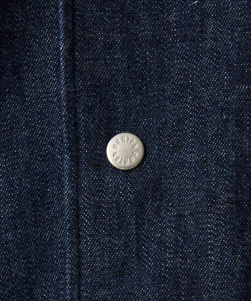 DANTON(ダントン)の「Men's Denim Dungaree Button-Down Shirt(シャツ/ブラウス・メンズ・ダークインディゴブルー/ブルー・42/44/40/38)」の10枚目の写真